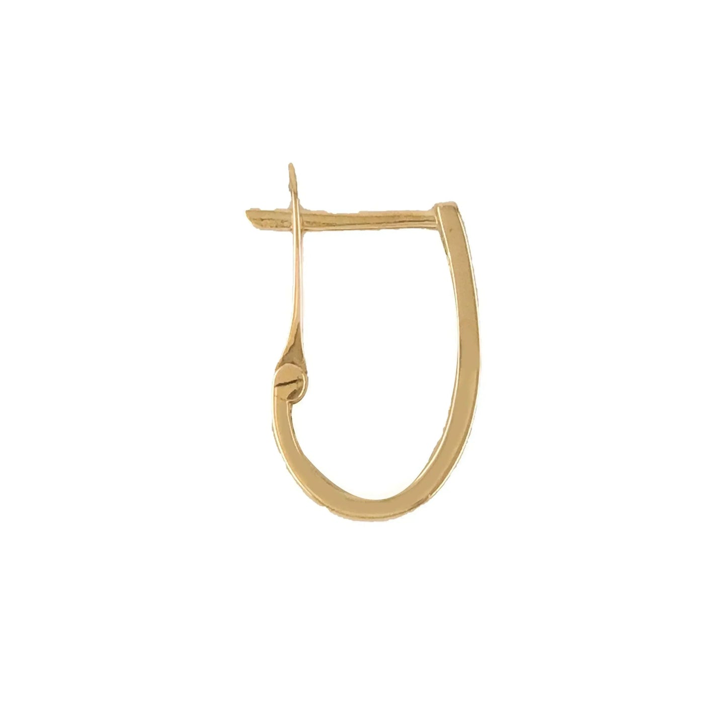 10k Yellow, White and Rose Gold Twist Hoop Earrings