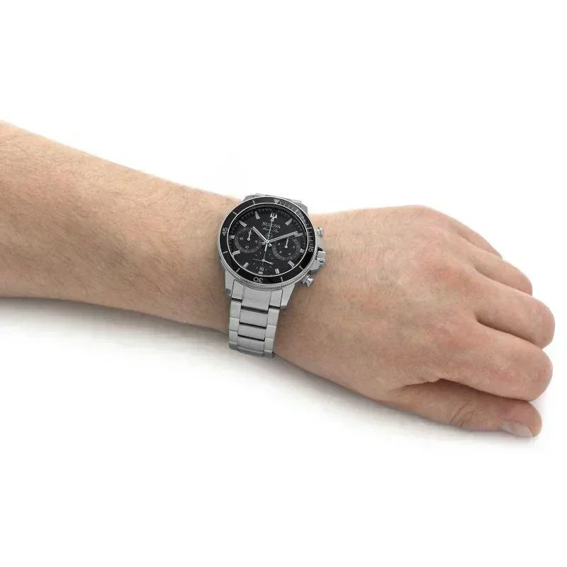 Bulova Marine Star Quartz Mens Watch 96B272
