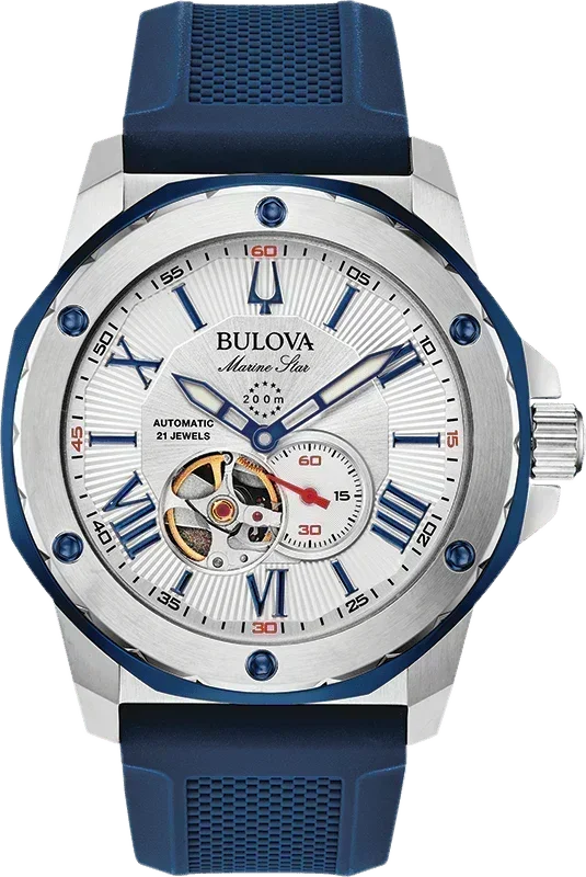 Bulova Marine Star Automatic Men's Watch 98A225 Obsessions Jewellery