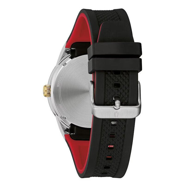 Bulova black clearance and red watch