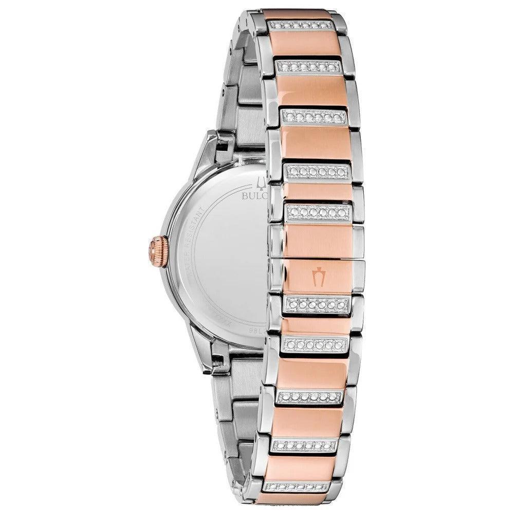 Bulova Crystal Quartz Turn Style Women's Watch 98L246