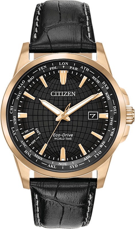 Citizen Eco Drive World Time Perpetual Calendar Men s Watch BX1003 08E Obsessions Jewellery