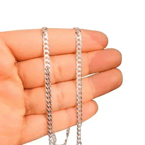 Sterling Silver 22" 3.8mm Curb Link Chain