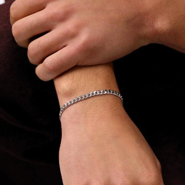 Sterling Silver Italy Mirror Finish Curb Link Bracelet deals 7.75