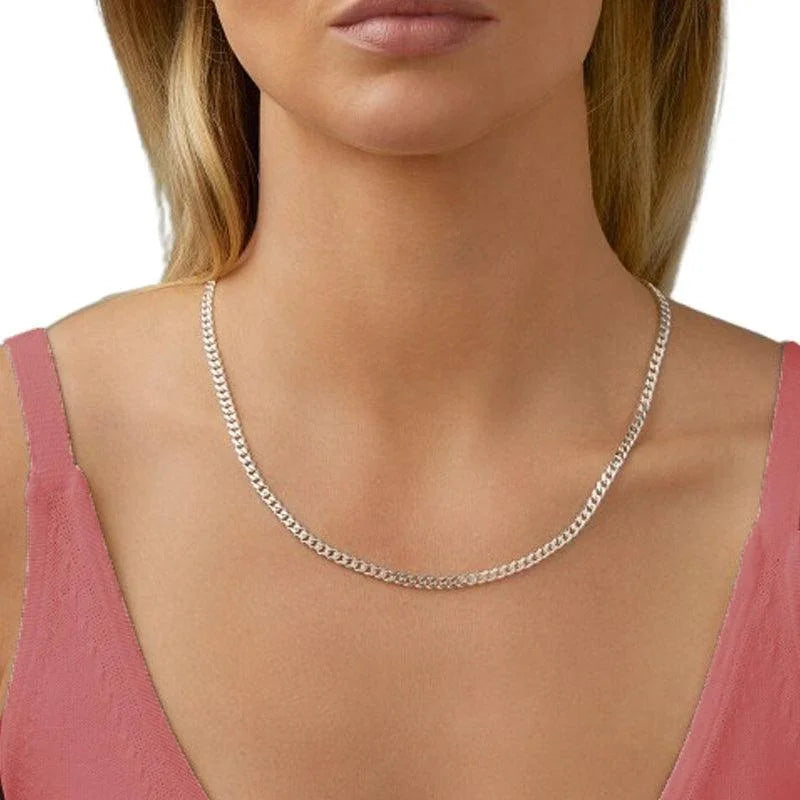 Sterling Silver 22" 4.5mm Curb Link Chain