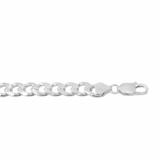 Sterling Silver 22&quot; 6.7mm Men&#39;s Curb Link Chain