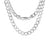 Sterling Silver 24" 8.1mm Italian Men's Curb Link Chain