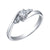 0.25TDW Diamond Engagement Ring in 10K White Gold