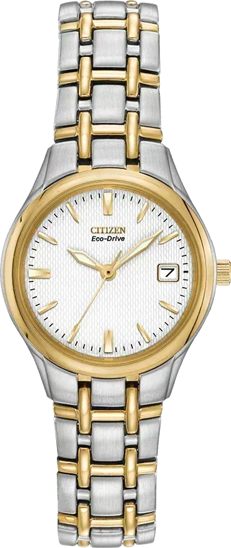 Citizen eco drive two tone women's watch clearance