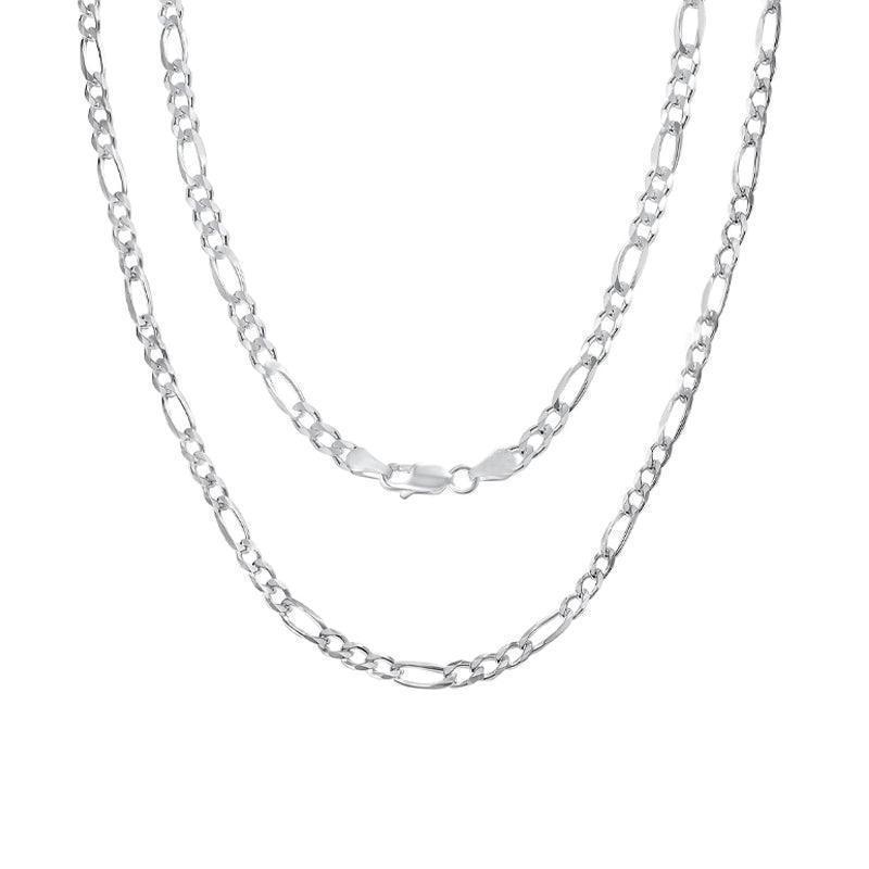 Sterling Silver 18" 2.9mm Italian Figaro Link Chain