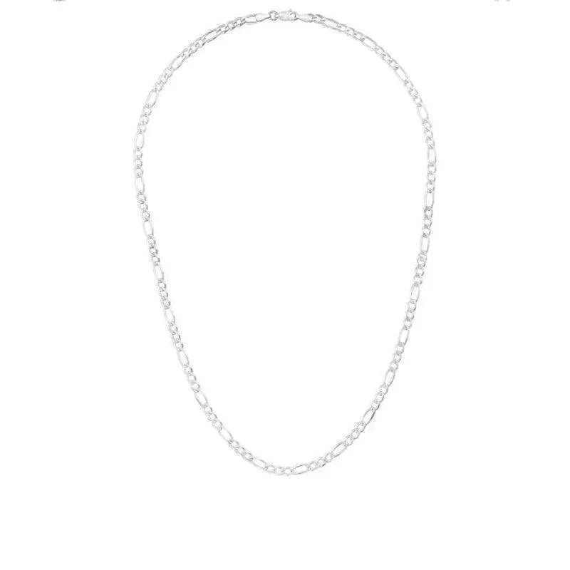 Sterling Silver 18" 3.8mm Italian Figaro Link Chain