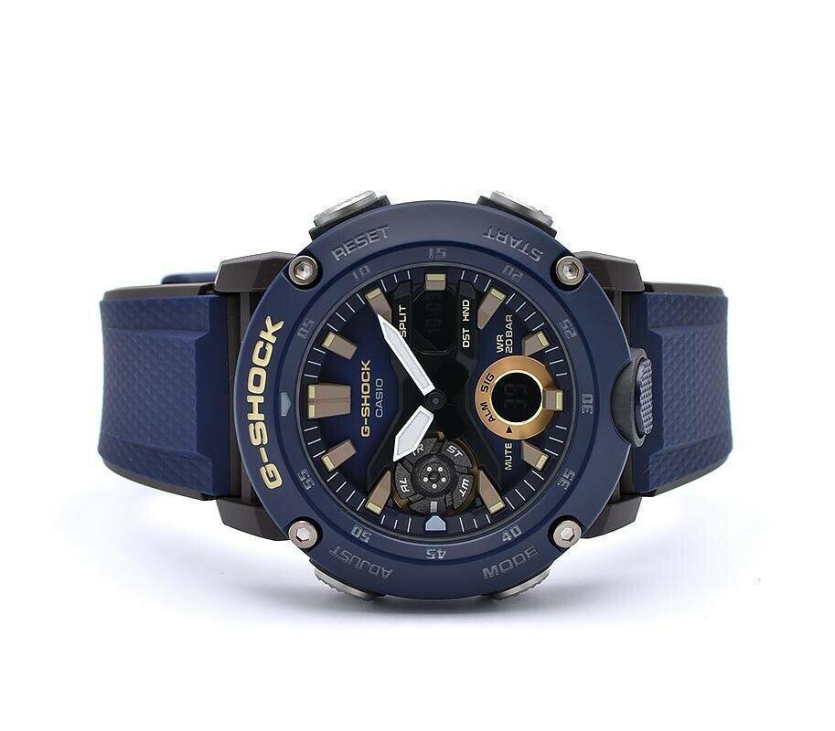 G-Shock Analog-Digital Carbon Core Guard Navy Resin Band Men's Watch GA2000-2A