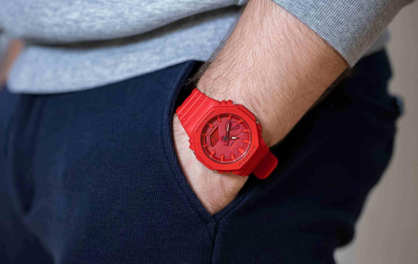 G-Shock Carbon New Square Combi Men's Watch GA2100-4A