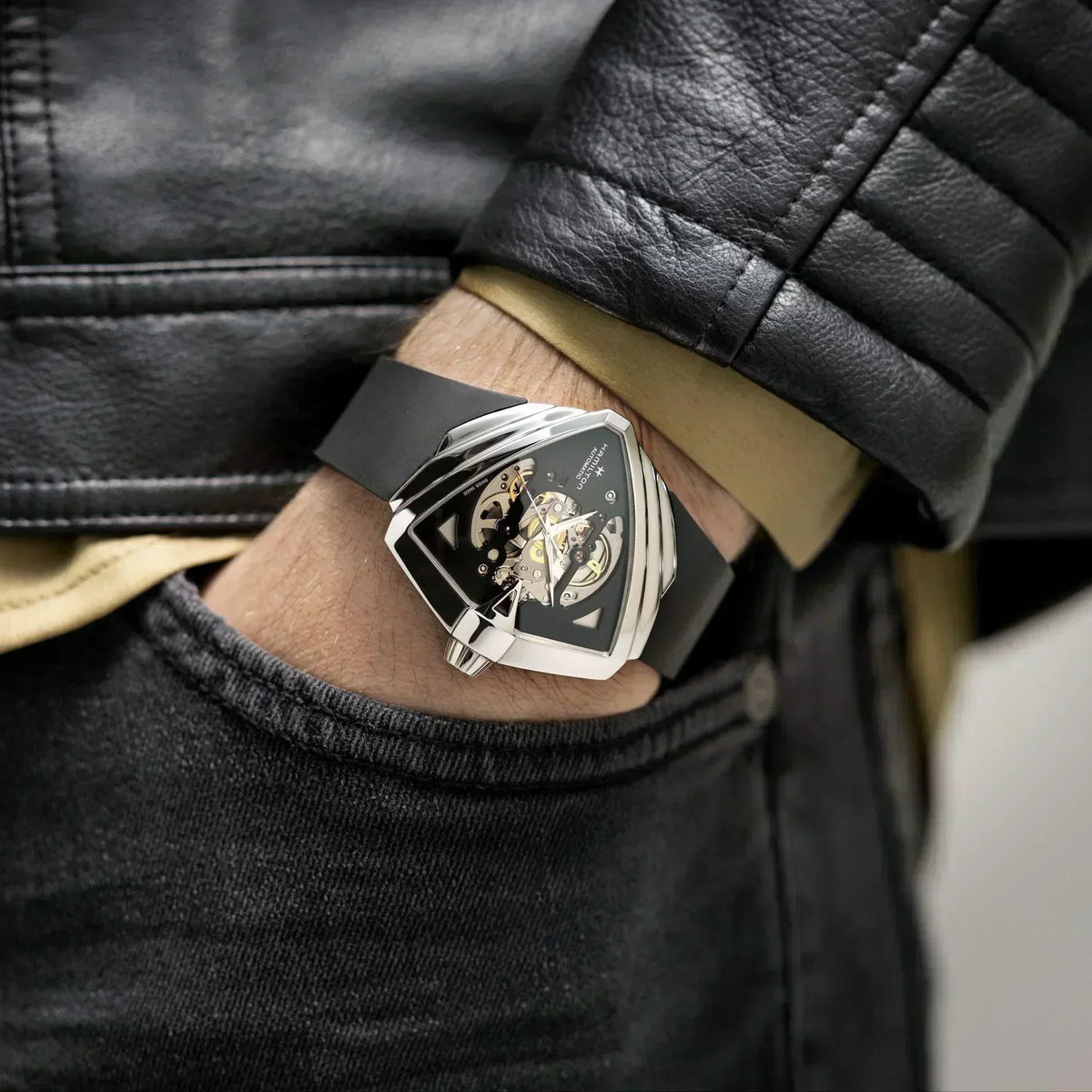 Hamilton Ventura XXL Skeleton Automatic Mens Watch H24625330