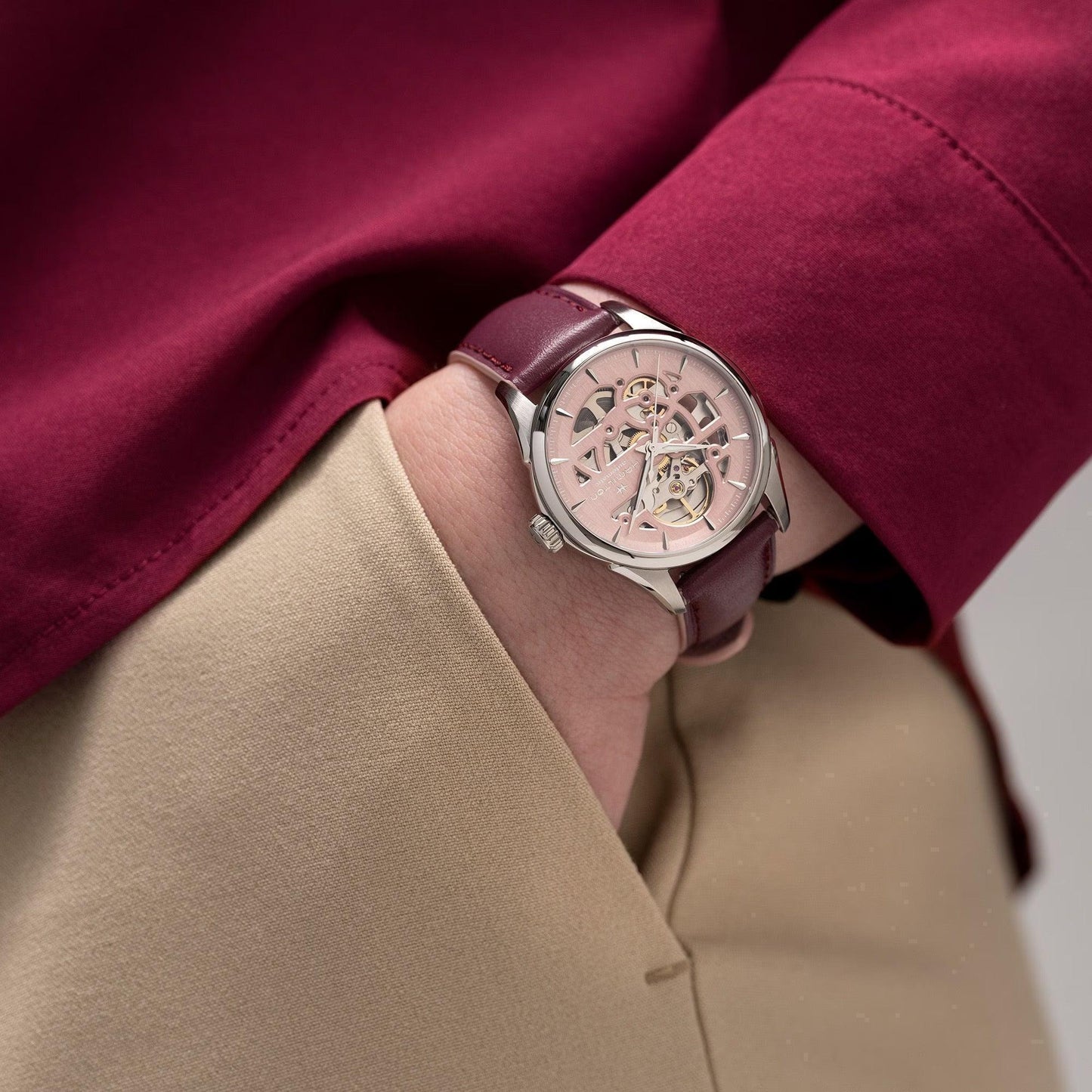 Hamilton Jazzmaster Skeleton Automatic Womens Watch H32265870