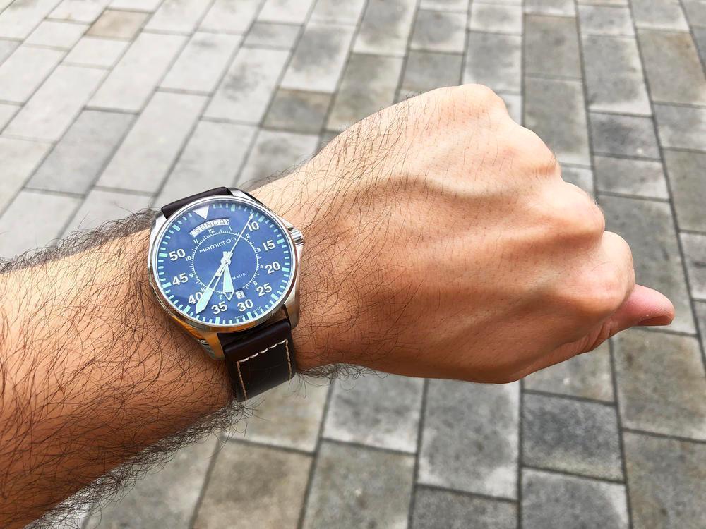 Hamilton Khaki Aviation Pilot Day Date Automatic Mens Watch H64615545