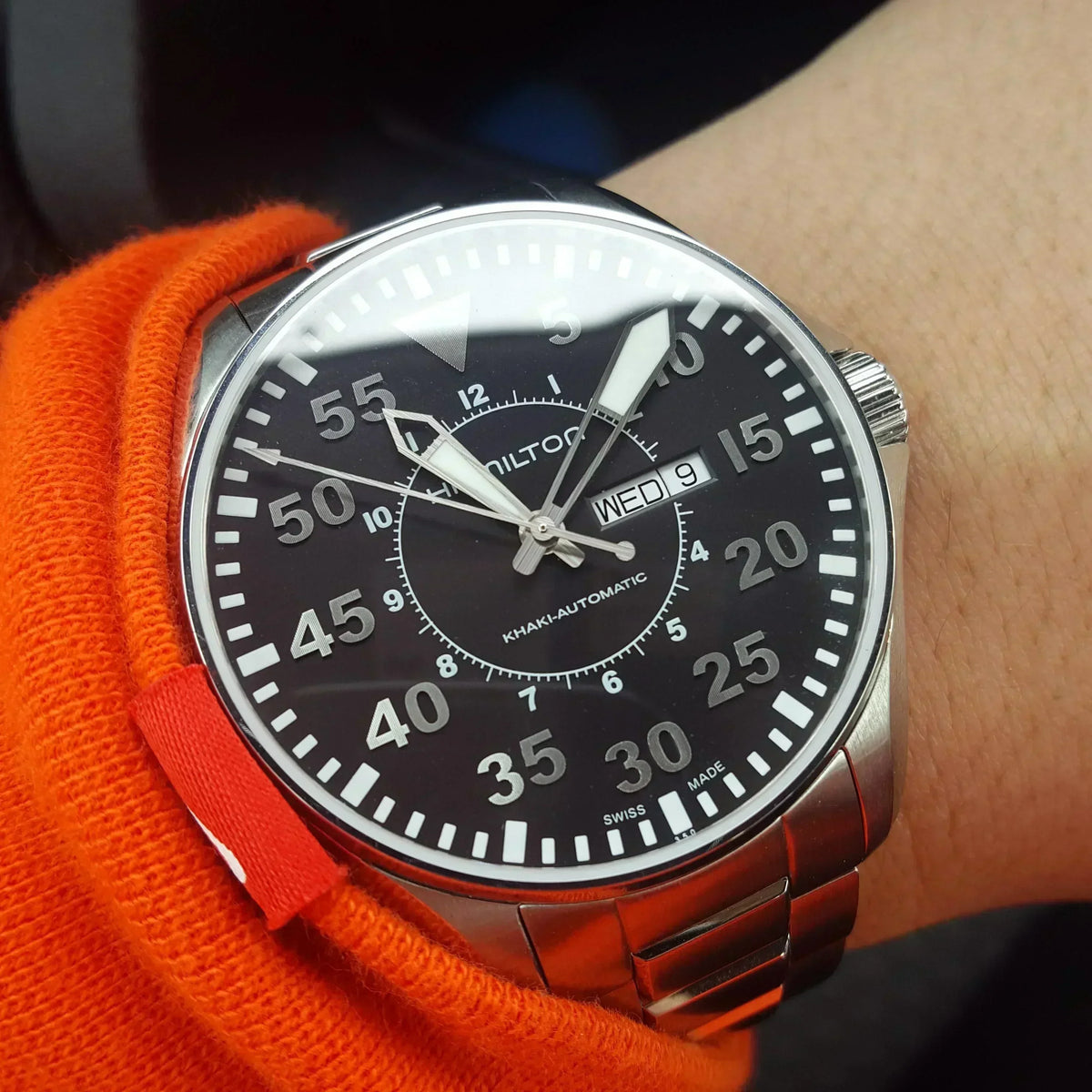 Hamilton Khaki Aviation Pilot Day Date Automatic Mens Watch H64715135