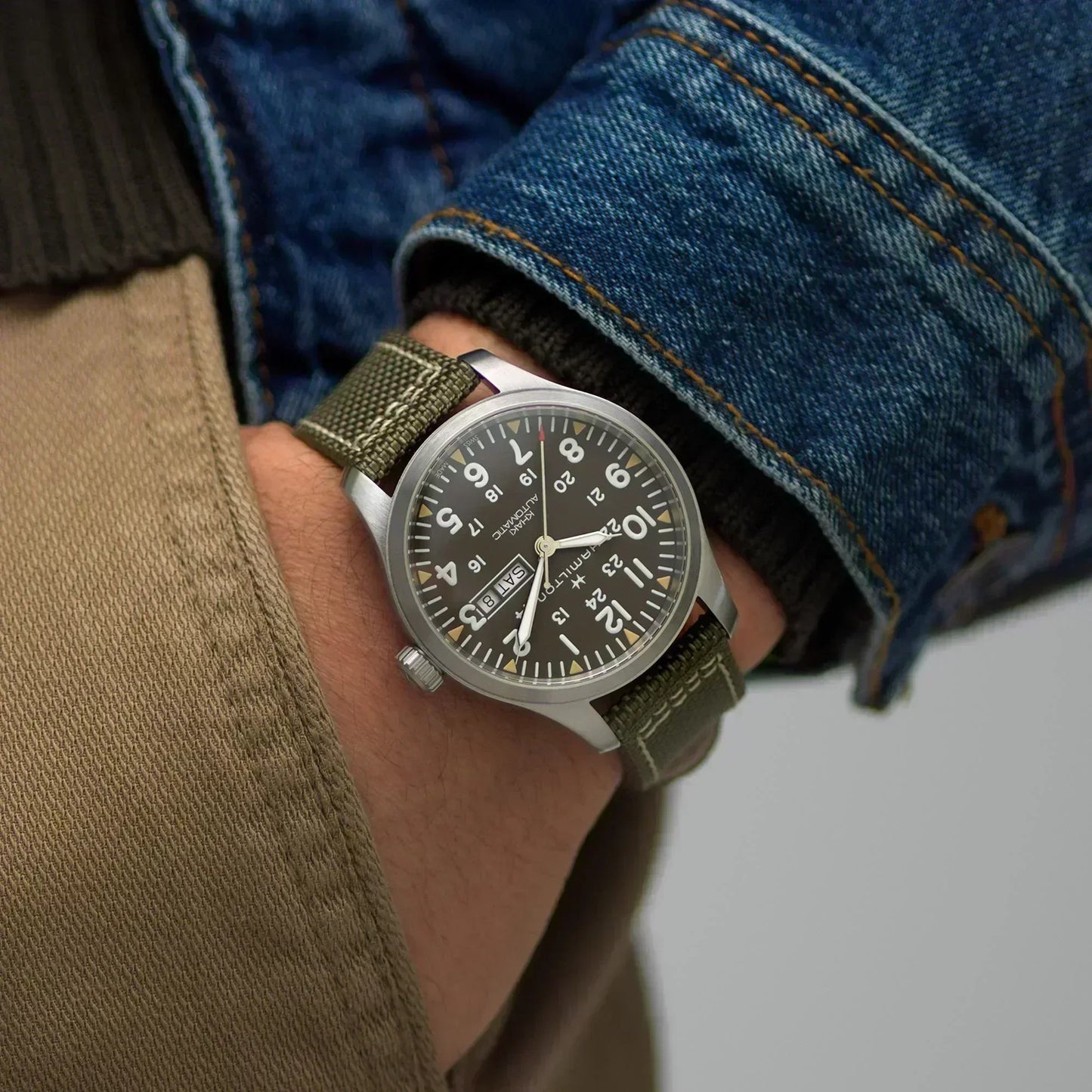 Hamilton Khaki Field Day Date Automatic Mens Watch H70535081