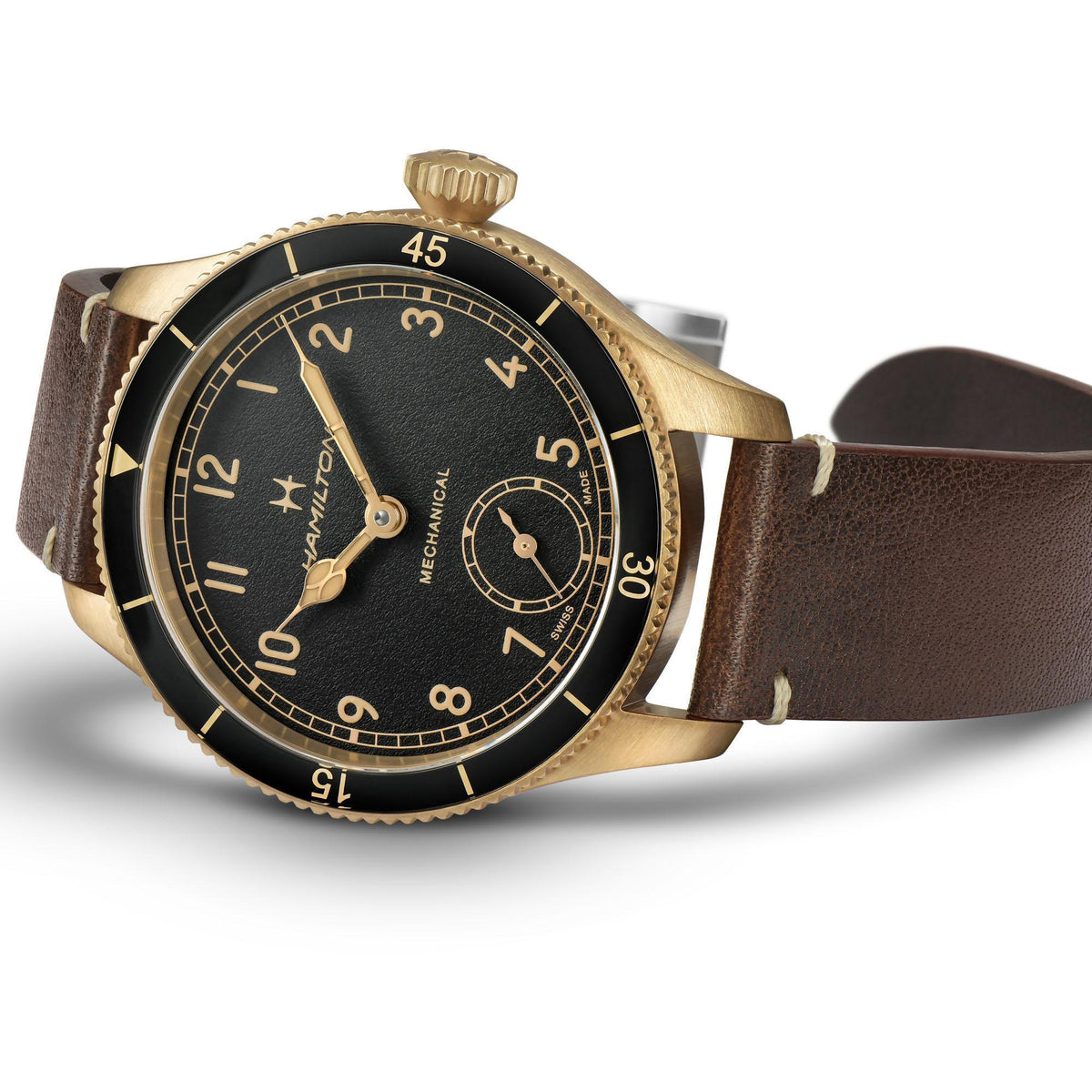 Hamilton Khaki Aviation Pilot Pioneer Bronze Mens Watch H76709530