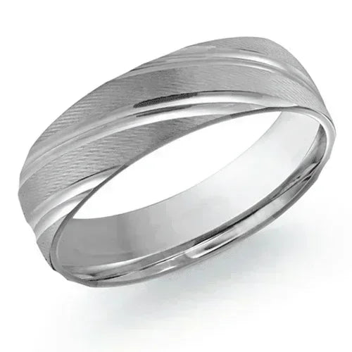 10, 14 Karat 6mm Solid Gold High Polish Rounded Lux Band