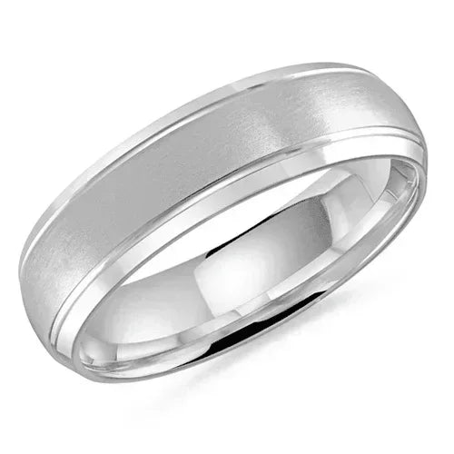 10, 14 Karat 6mm Solid Gold High Polish Rounded Lux Band