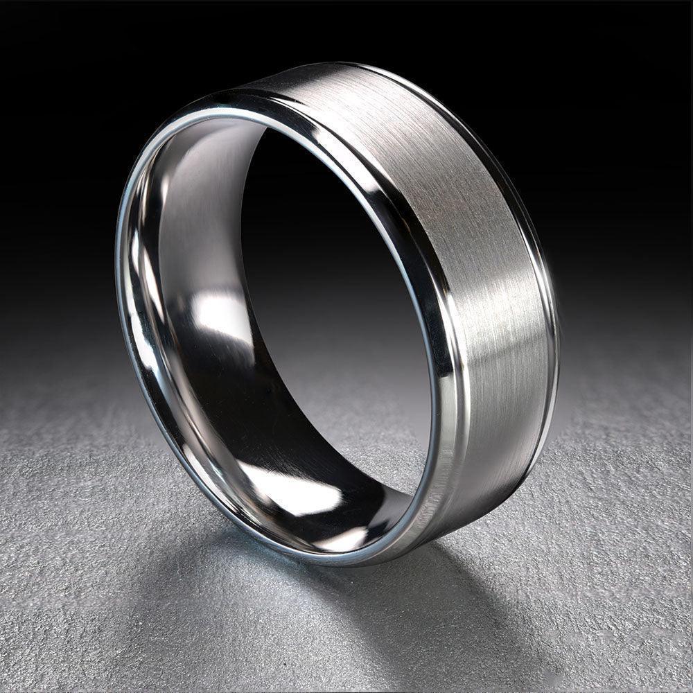 10, 14 Karat 8mm Solid Gold High Polish Rounded Lux Band