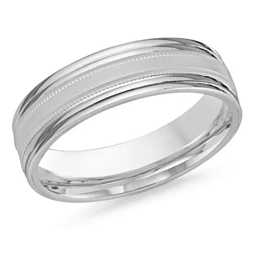 10, 14 Karat 6mm Solid Gold High Polish Rounded Lux Band