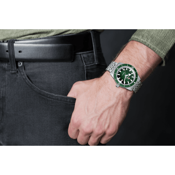 Rado Captain Cook Automatic Green Dial Men's Watch R32505313 ...