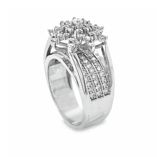 0.50 Ct TDW Diamond 10K White Gold Star Bright Special Ring