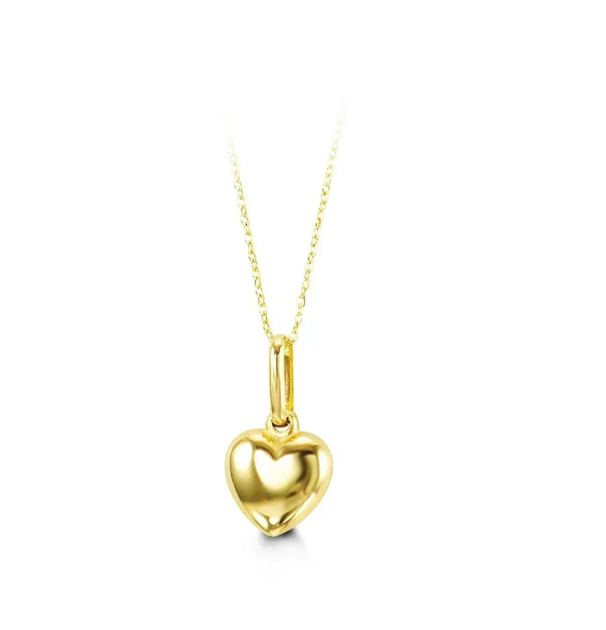 10k Yellow Gold Heart Shape Baby Pendant