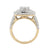 14K Yellow Gold 2.00TDW Diamond Solitaire Halo Engagement Ring