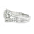 1.00TDW Elegant 10K White Gold Diamond Bridal Set