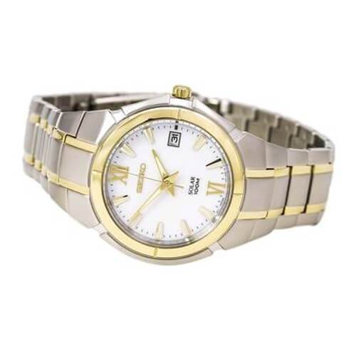 Seiko solar 100m on sale gold