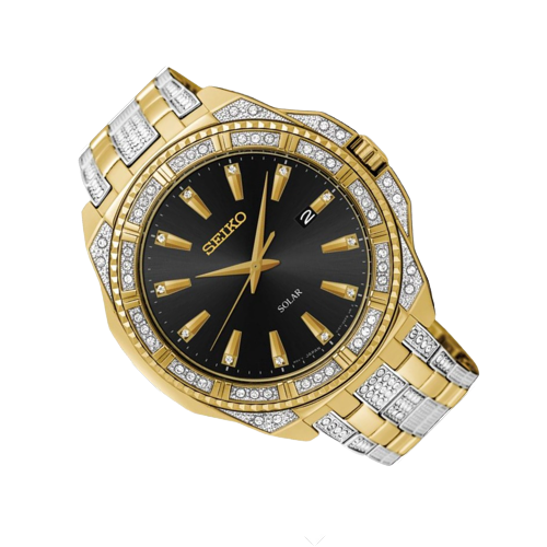 Seiko diamond sale men's watch