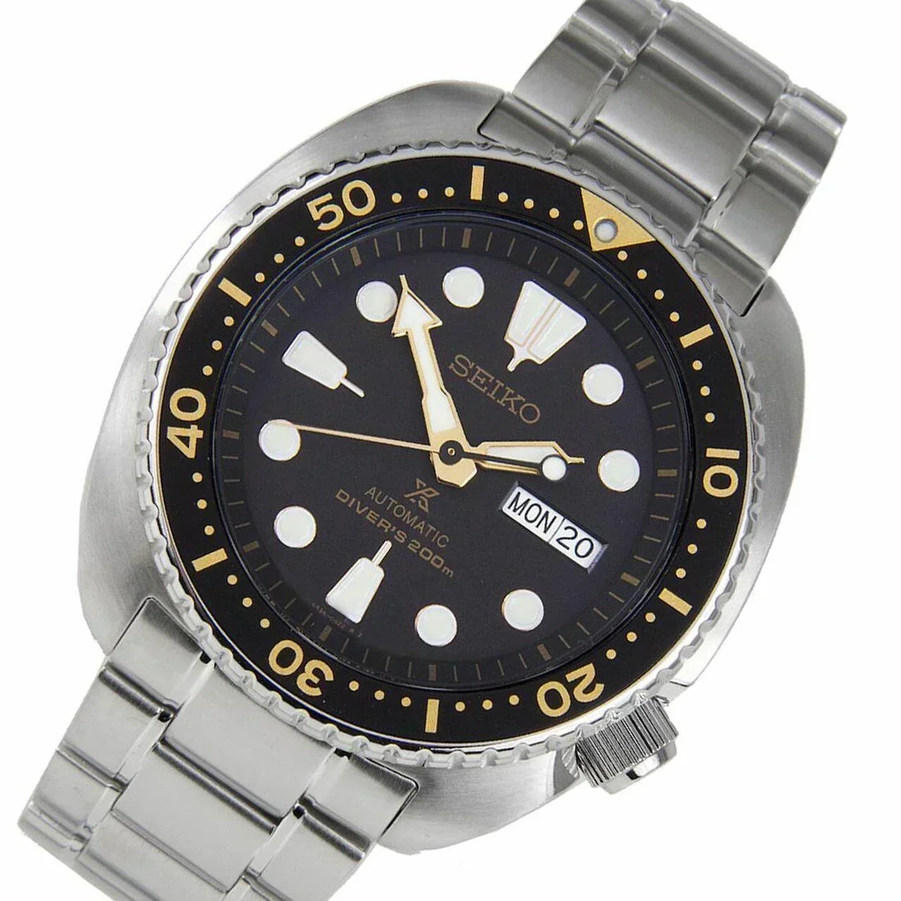 Seiko Prospex Silvertone Automatic Diver Men's Watch SRP775