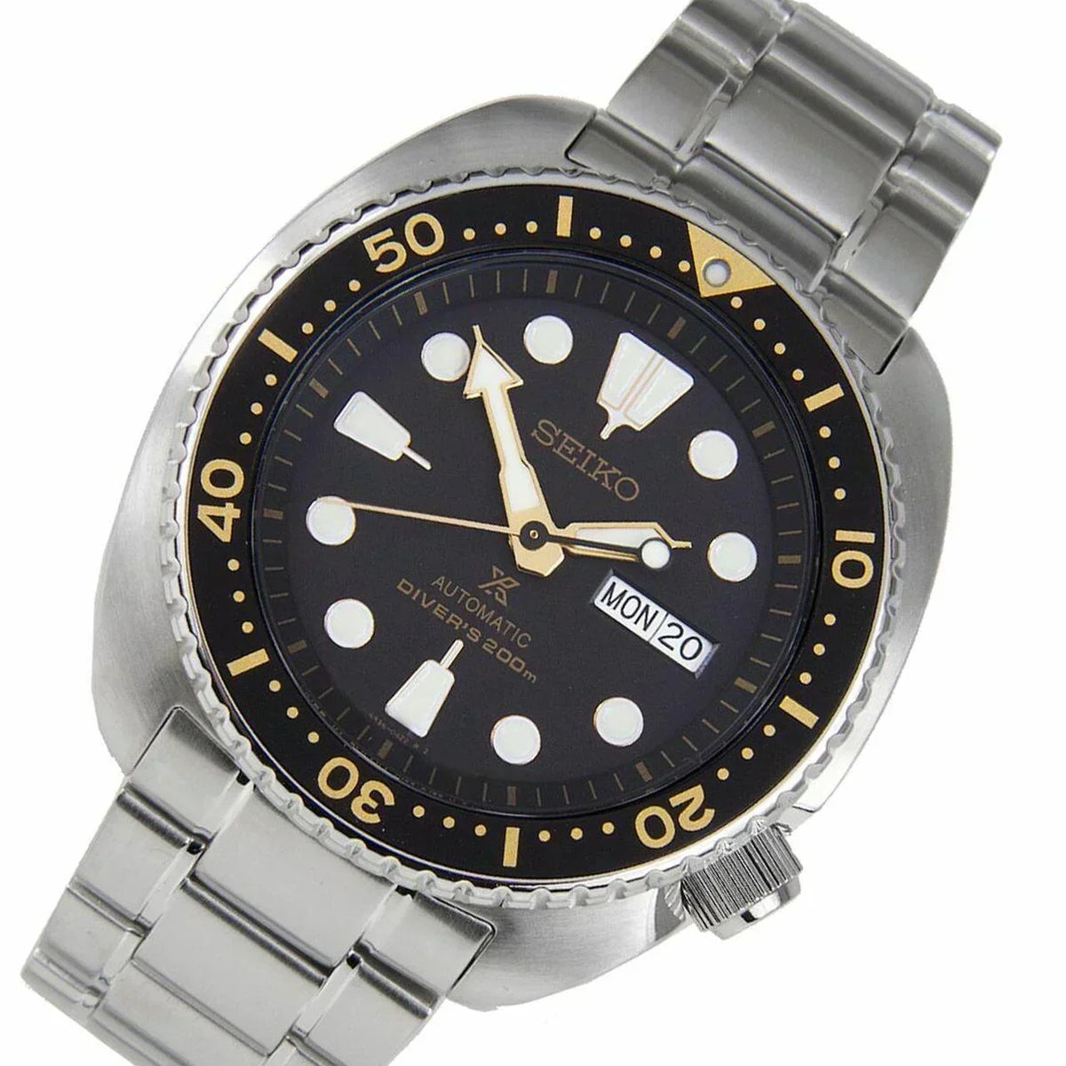 Seiko Prospex Silvertone Automatic Diver Men's Watch SRP775