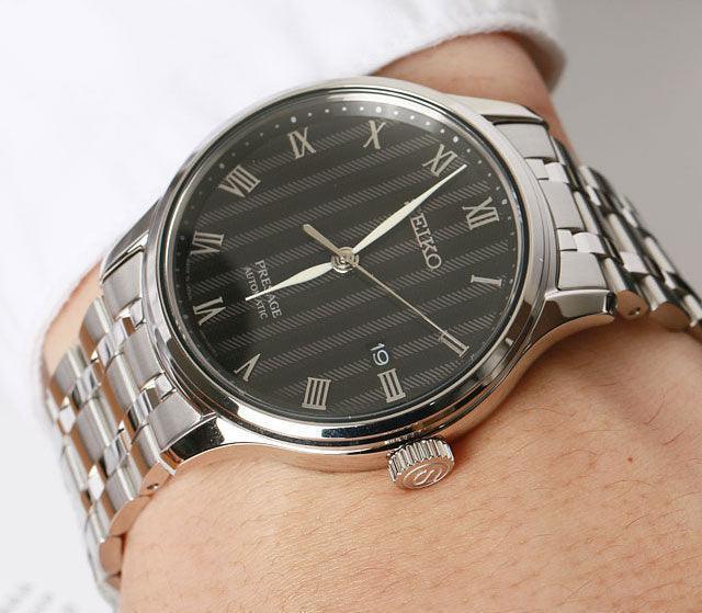Seiko Presage Zen Garden Automatic Bracelet Black Dial Men's Watch SRPC81J1