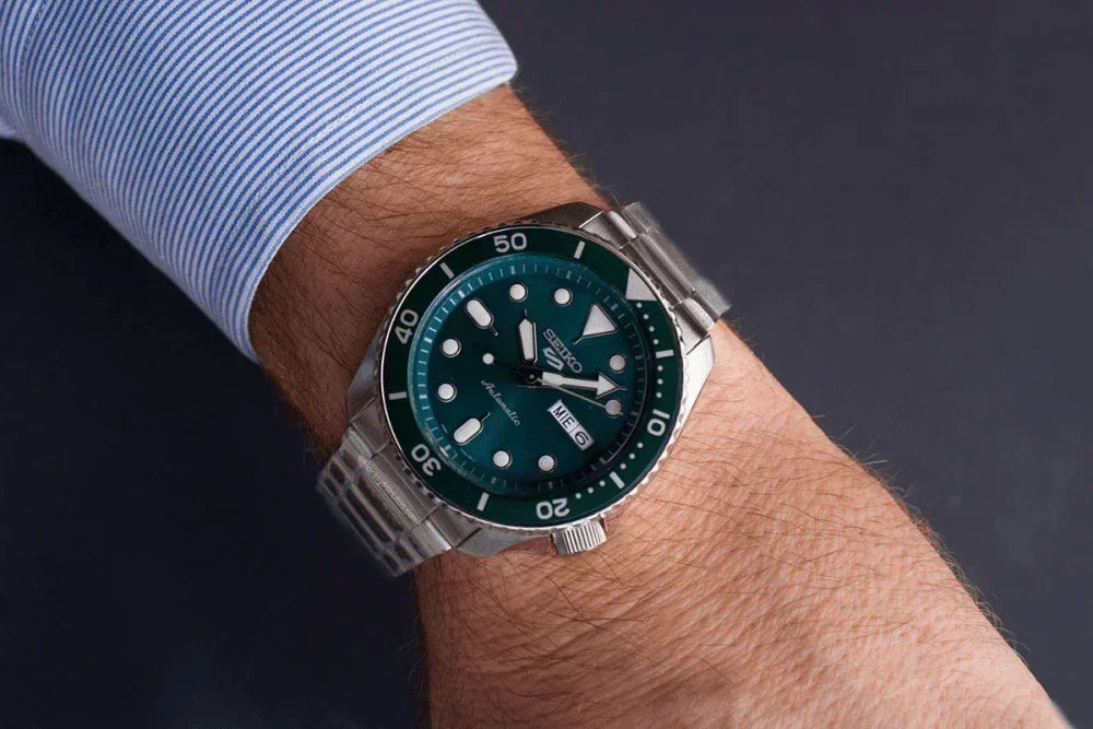 Seiko 5 Sports Automatic Green Dial Men's Watch SRPD61K1