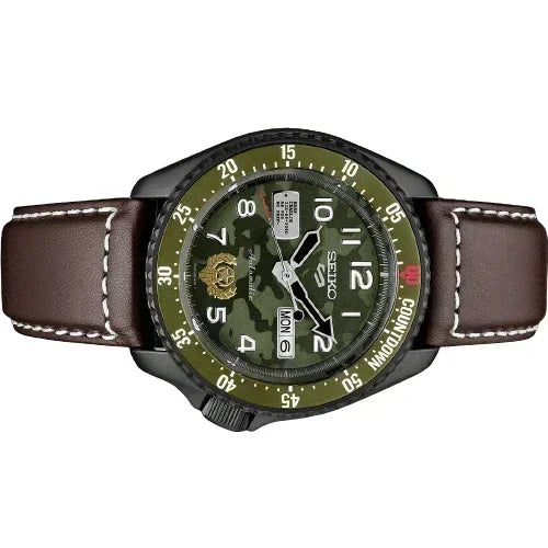 Seiko 5 Sports Street Fighter V Limited Edition Guile Automatic Men's Watch SRPF21