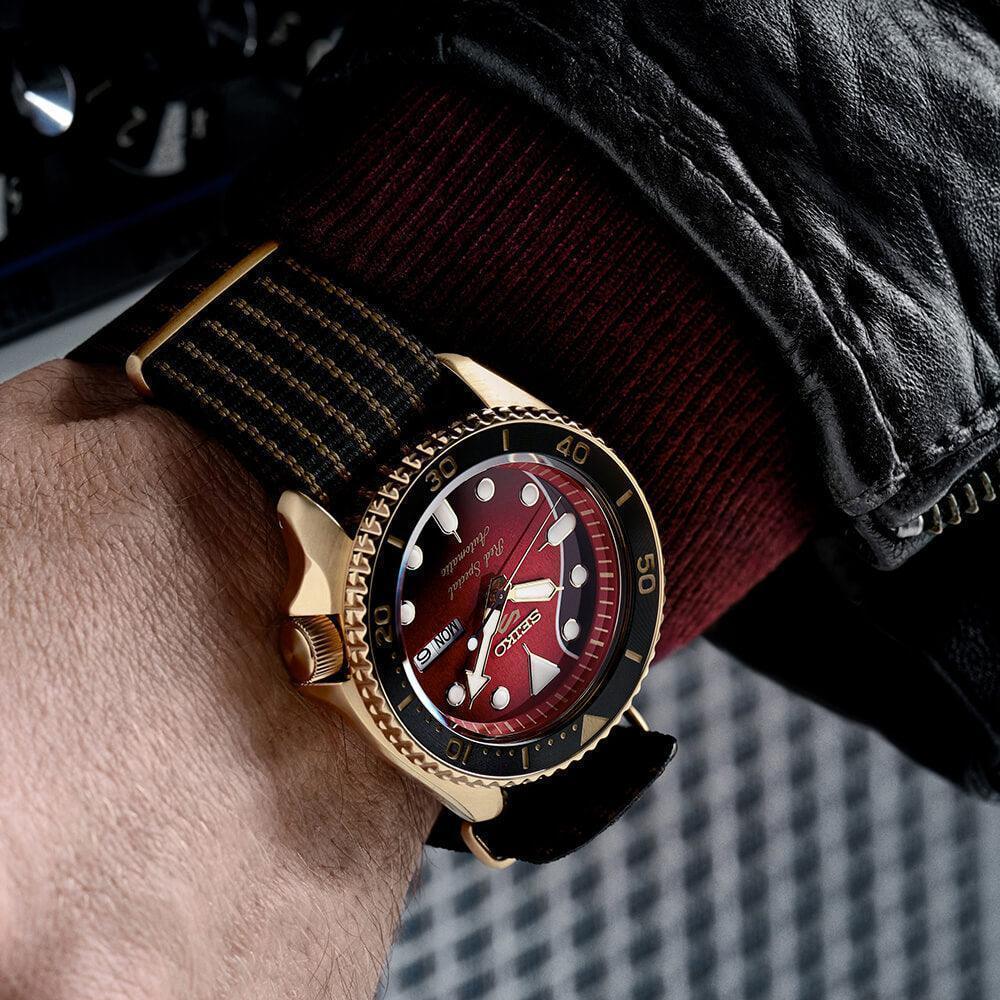 Seiko 5 Sports Brian May Limited Edition ?Red Special II? Mens Watch SRPH80K1