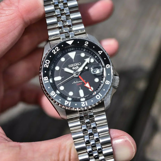 Seiko 5 Sports ‘Black Grape’ GMT Automatic Men's Watch SSK001K1