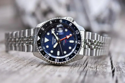 Seiko 5 Sports ‘Blueberry’ GMT Automatic Men's Watch SSK003K1