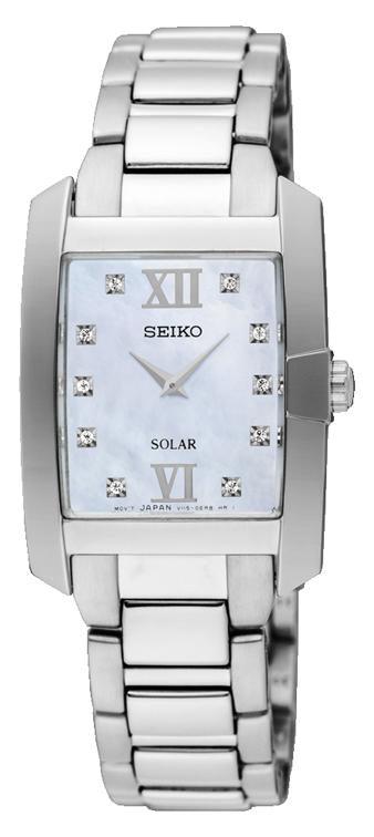 Seiko solar diamond ladies on sale watch