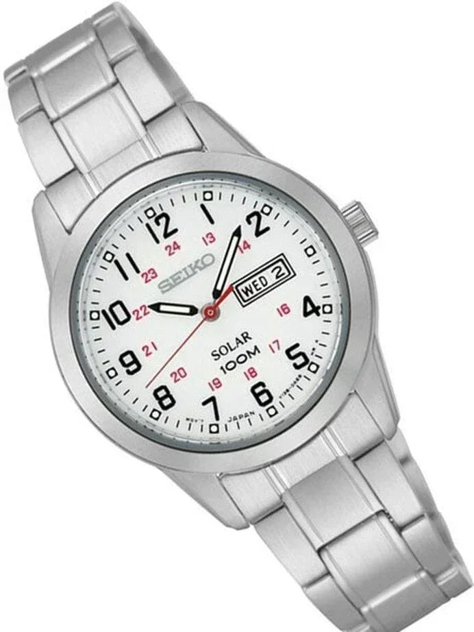 Seiko Solar Silvertone Women's Watch SUT167