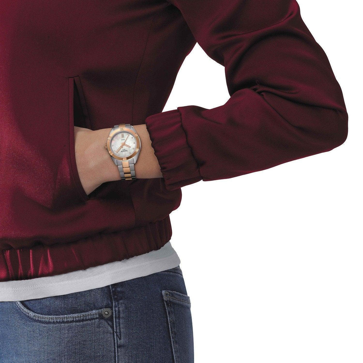 Tissot T-Classic Quartz Diamonds Womens Watch T1019102211600