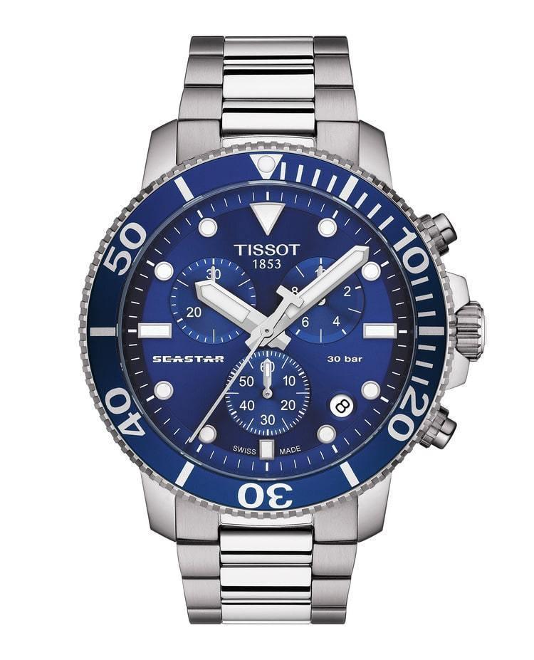 Tissot Seastar 1000 Blue Dial Chronograph Men's Watch T1204171104100