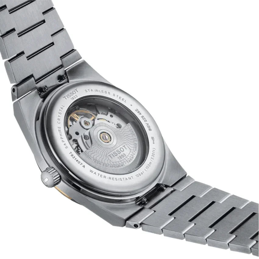 Tissot PRX Powermatic 80 Steel and 18K Gold Bezel Automatic Mens Watch T9314074103101