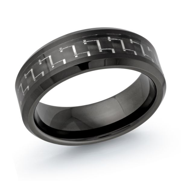 8mm PVD Plated Tungsten Band with Carbon Fiber Center