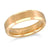 Yellow Gold IP Plated Tungsten Carbide Wedding Band With Satin Finish