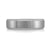 6mm Gray Tungsten Carbide Band with Brushed Center and Polished Edges